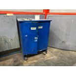 Blue Wooden Storage Cabinet