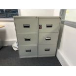 Metal Filing Cabinets x2