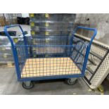 Fetra Blue Metal Cage Trolley