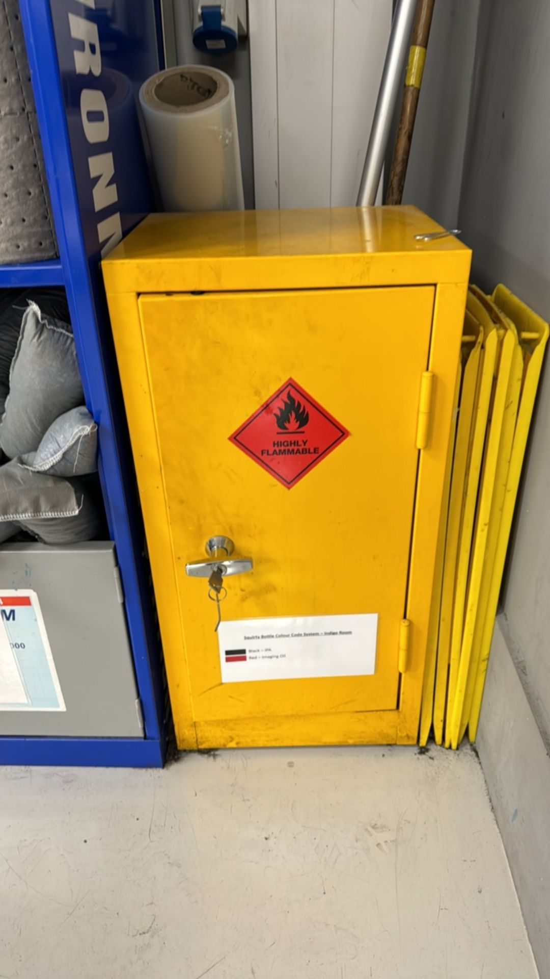 Yellow COSHH Cabinet