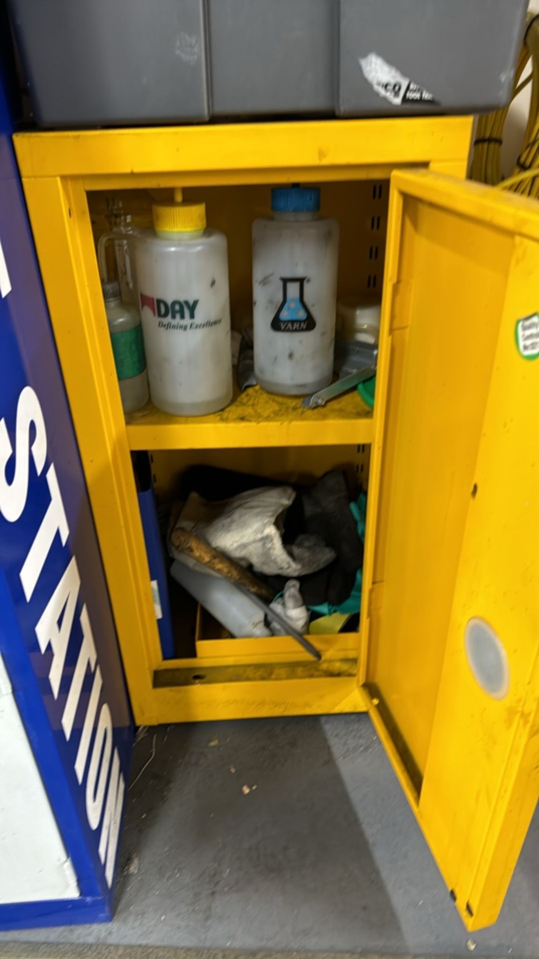 Yellow COSHH Cabinet - Image 3 of 3