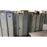 Bank of 7 Grey Tall Lockers