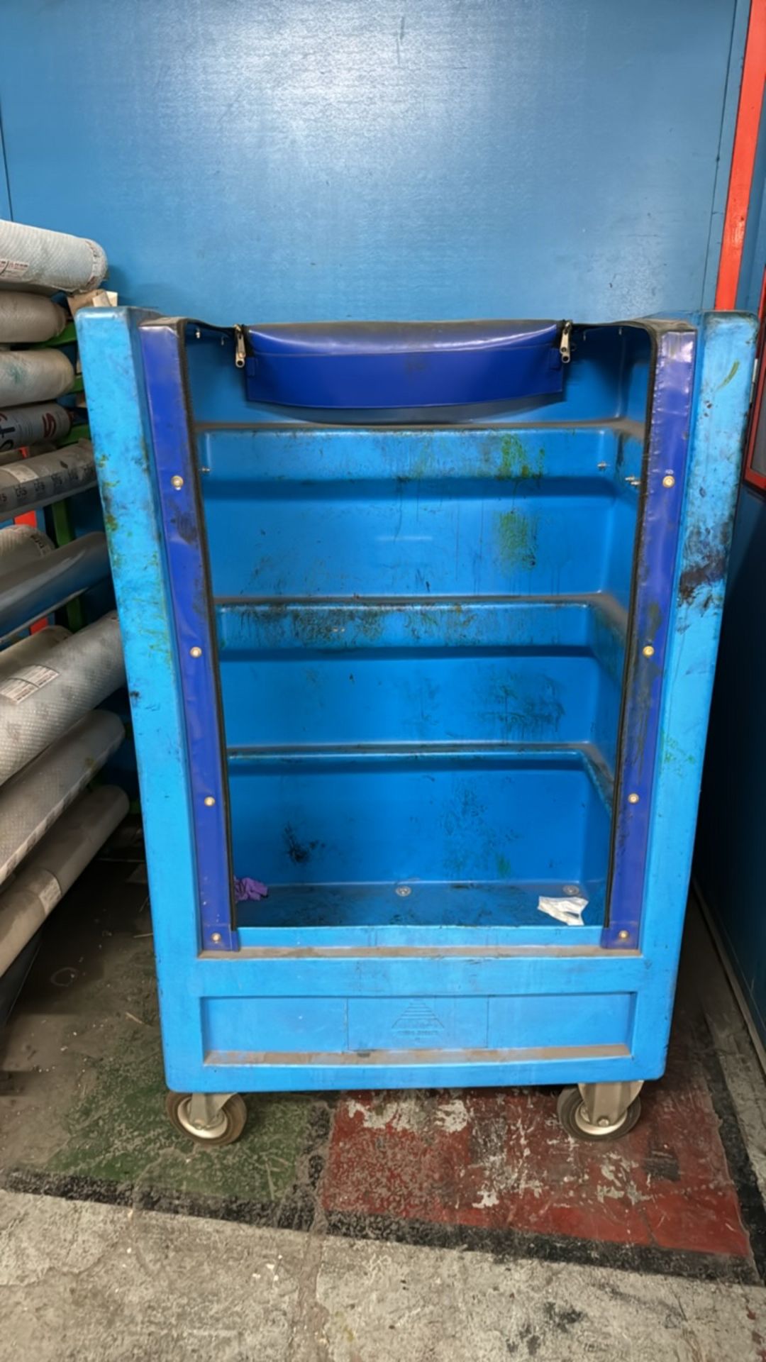 Mobile Blue Plastic Storage Tubs with Zip up front - Image 2 of 5
