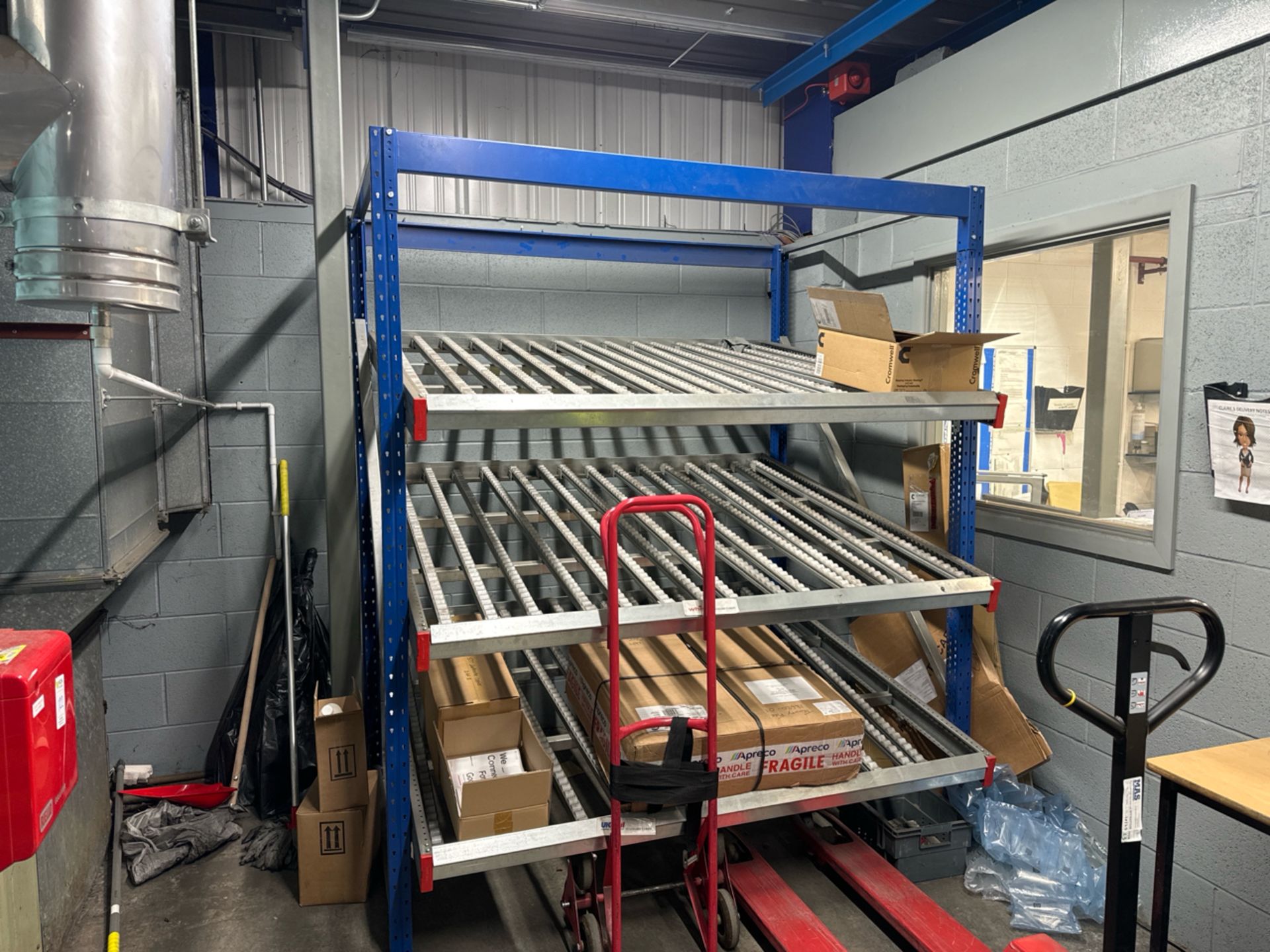 Metal Roller Shelving Unit