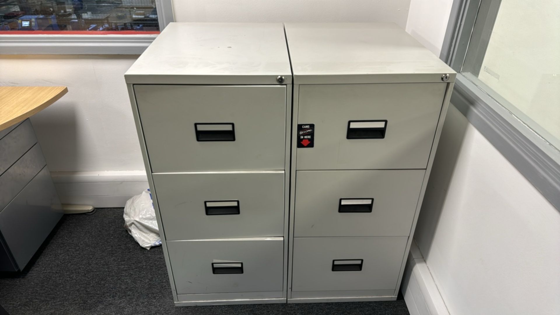 Metal Filing Cabinets x2 - Bild 2 aus 4