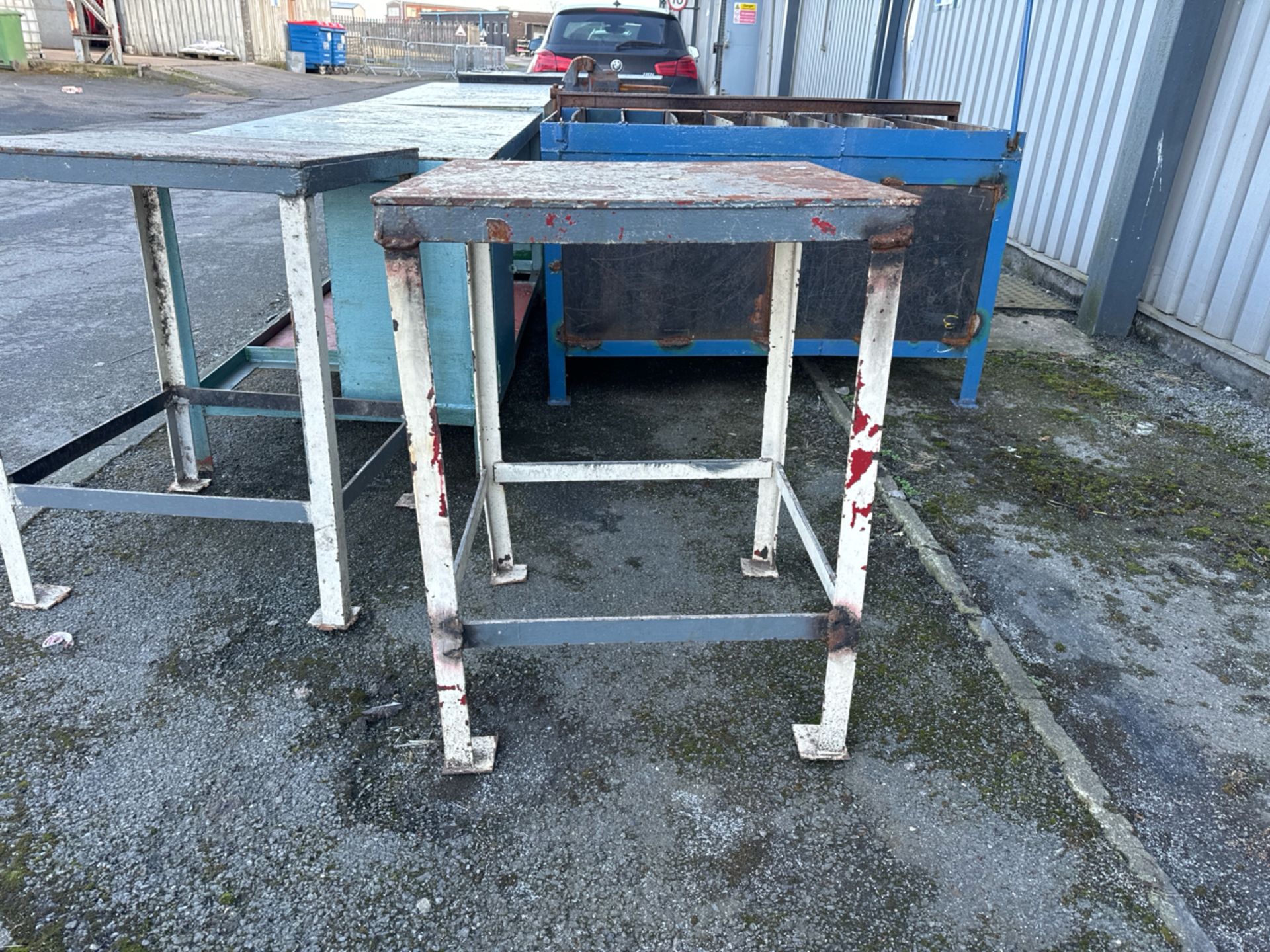 Square Steel Work Table