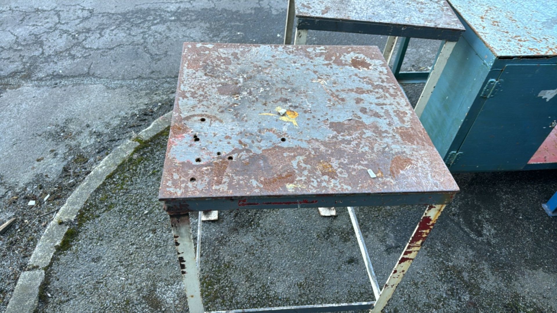 Square Steel Work Table - Image 2 of 3