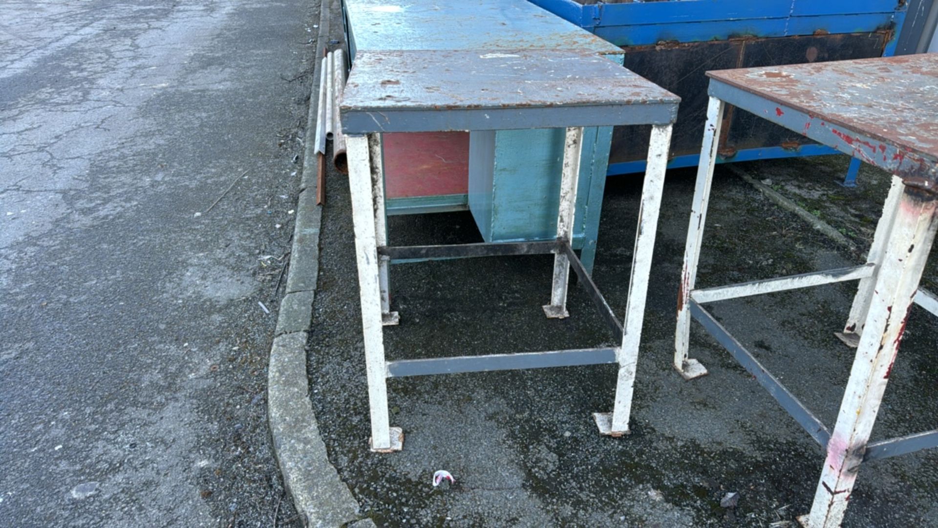 Square Steel Work Table