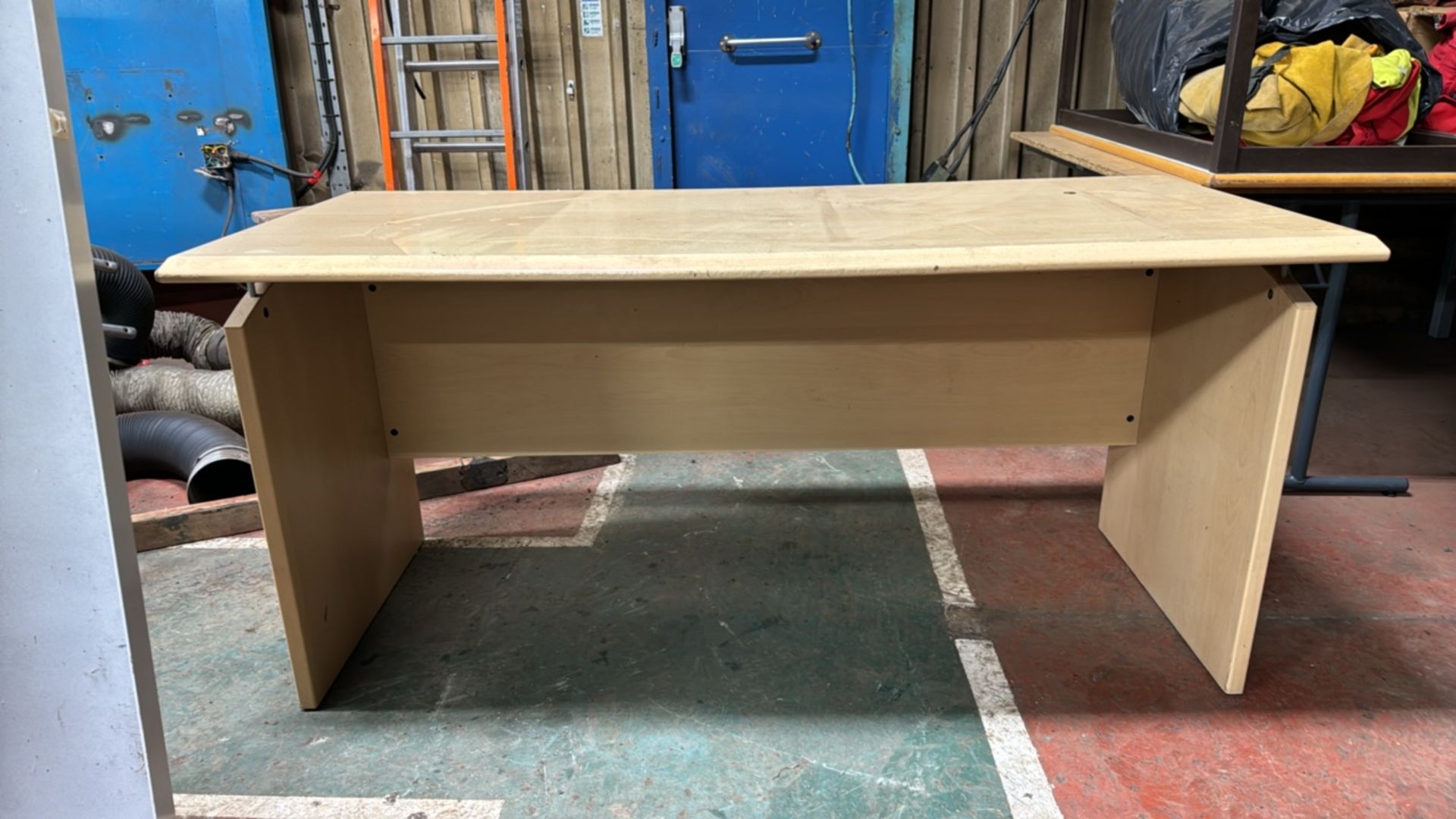 Pine Effect Wooden Desk - Image 3 of 3