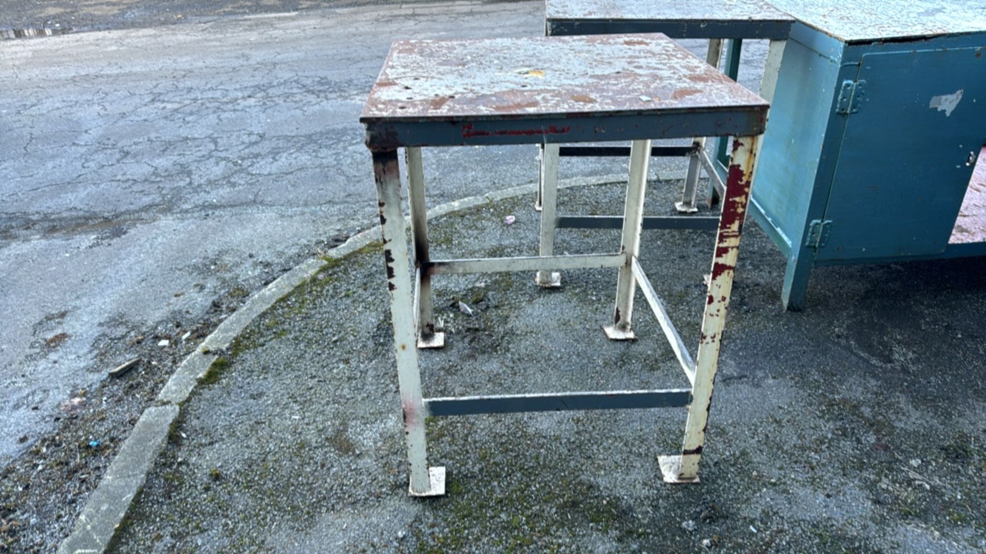 Square Steel Work Table - Image 3 of 3