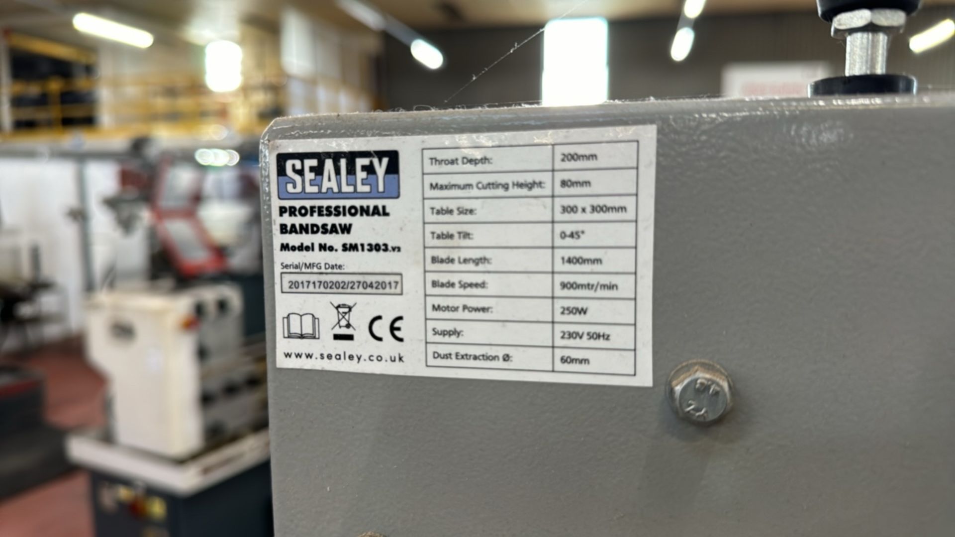Sealey 200mm Bandsaw - Image 5 of 5