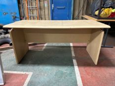 Pine Effect Wooden Desk