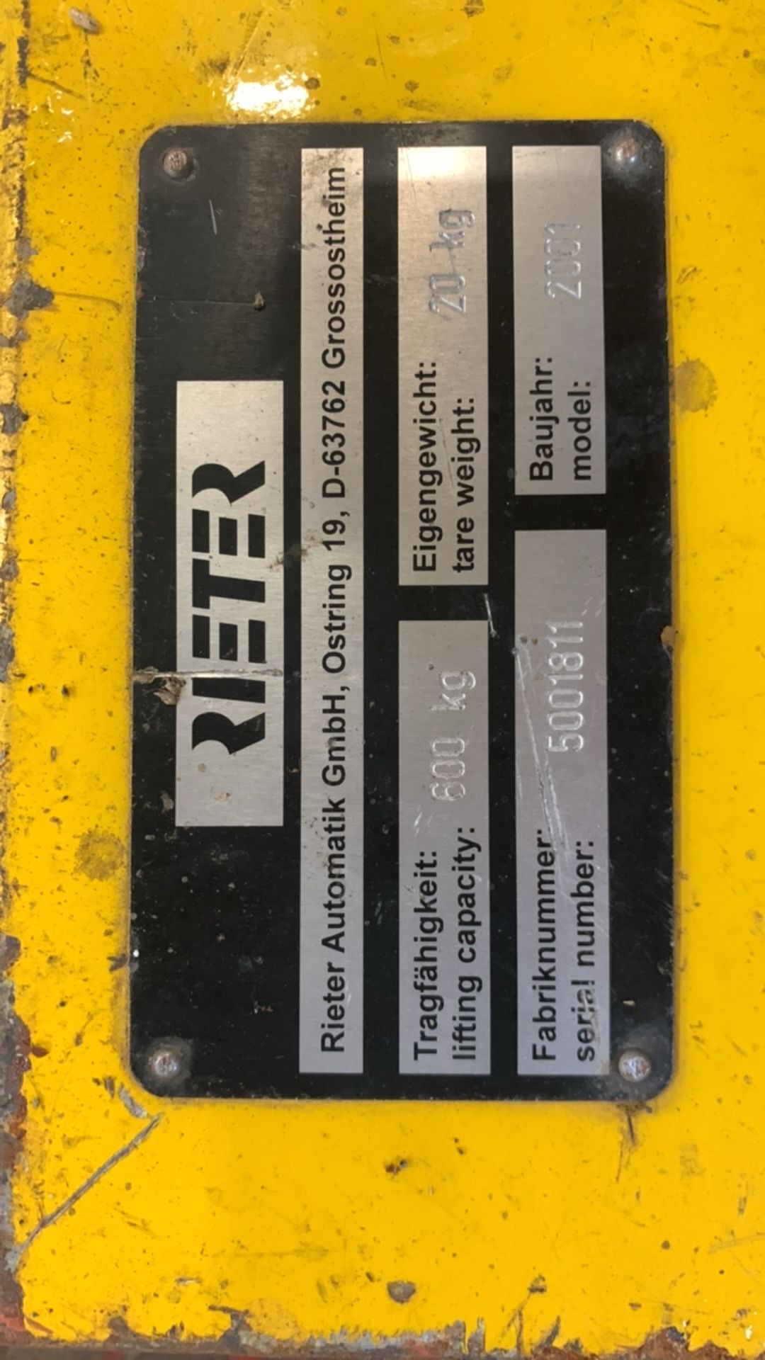 *NO RESERVE* 600kg Spread Bar - Image 3 of 4