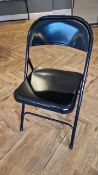 Black Foldable Metal Chair