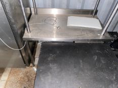 Mobile Stainless Steel Preparation Table With Drawer (Direct from Tresham College)