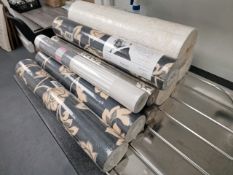 9 Assorted Rolls Of Wallpaper