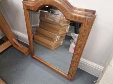 Wooden Framed Mirrors x2