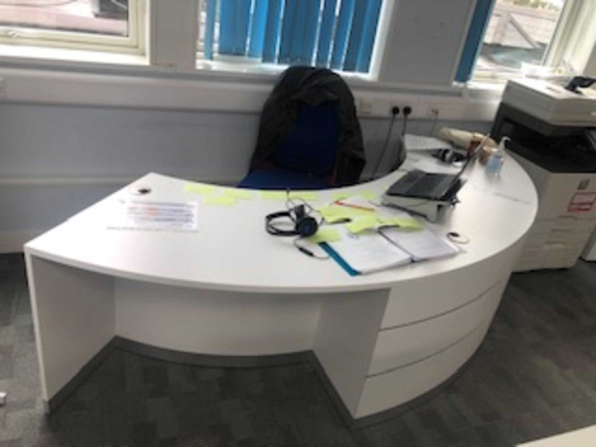 White Reception Desk (Direct from Bournemouth & Poole College)