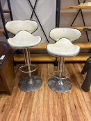 Leather Beauty Stools x2