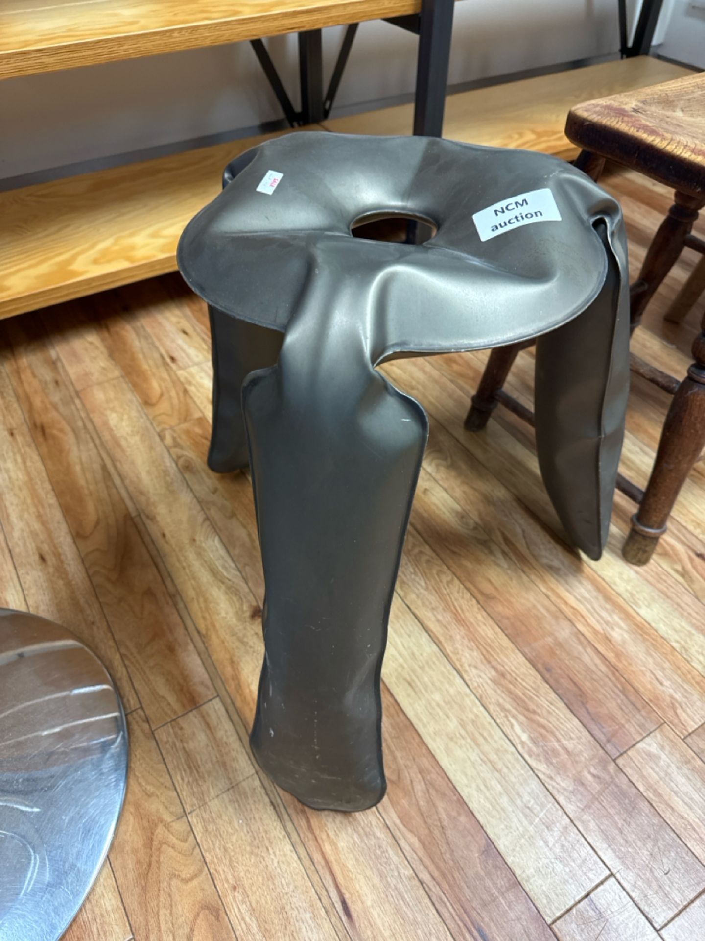 Abstract Metal Stool - Image 2 of 3