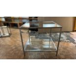 Glass Display Cube Table