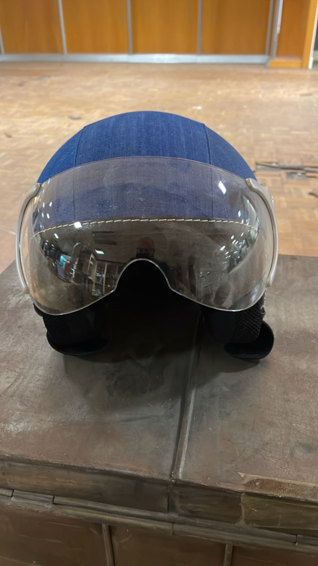Denim Helmets x3 - Image 4 of 6