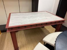Wooden Steel Look Table