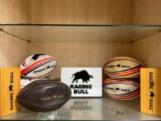 Raging Bull Rugby Balls x5