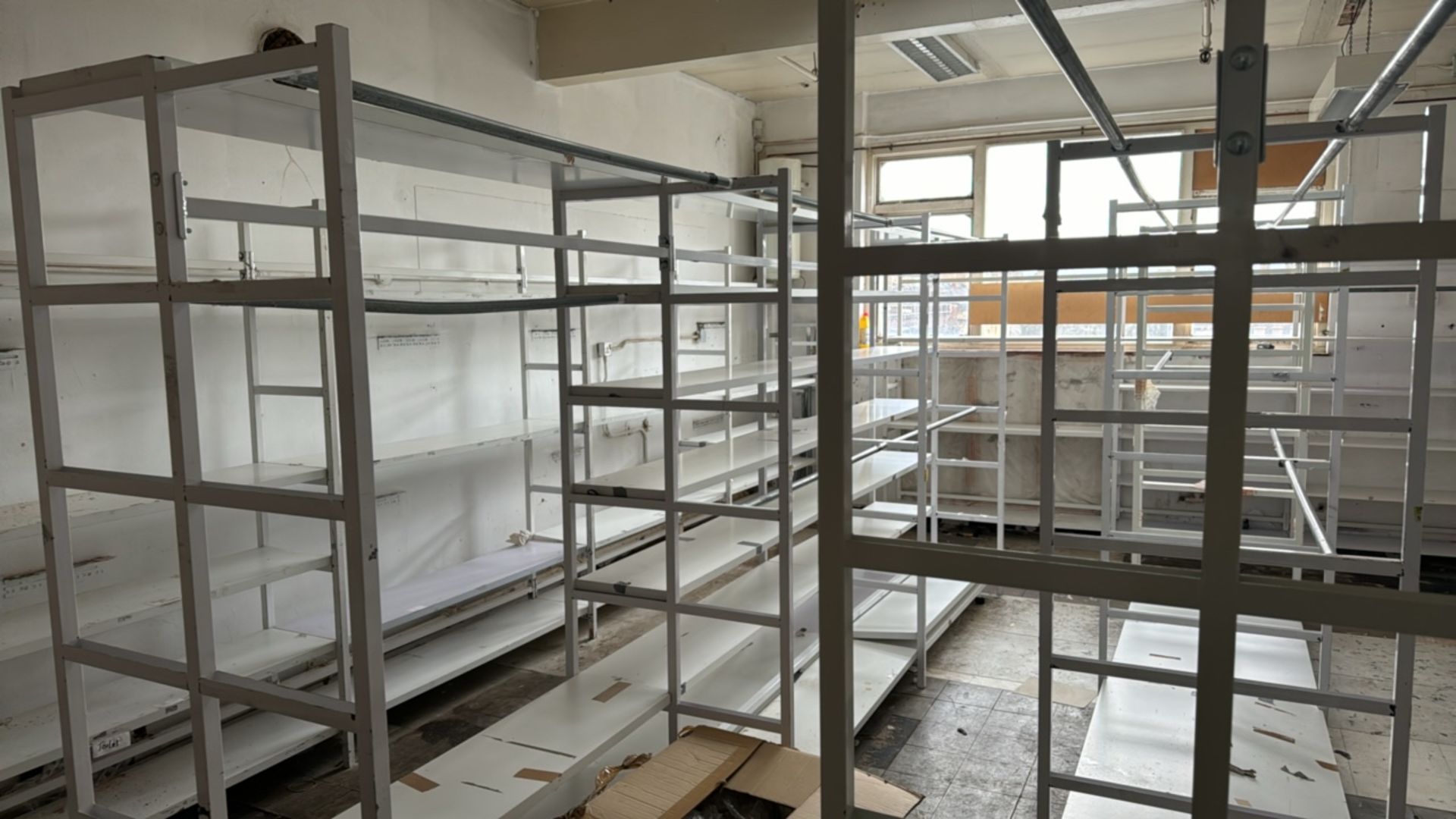 Room Of Metal Shelving