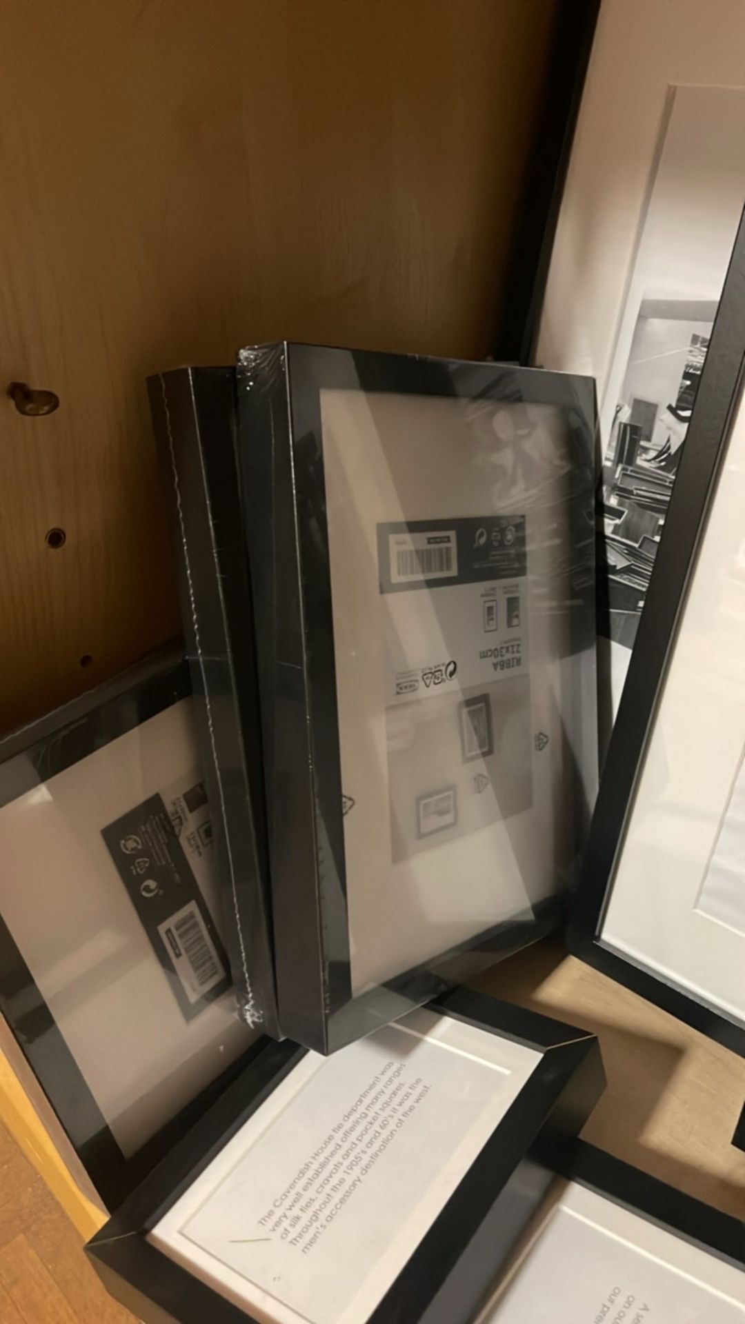 Assorted Black Wooden Picture Frames - Image 5 of 5