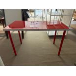 Red Acrylic Table