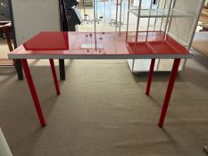 Red Acrylic Table