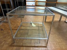 Glass Display Cube Table