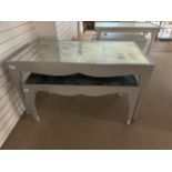 Set Of 2 Grey Wood Tables