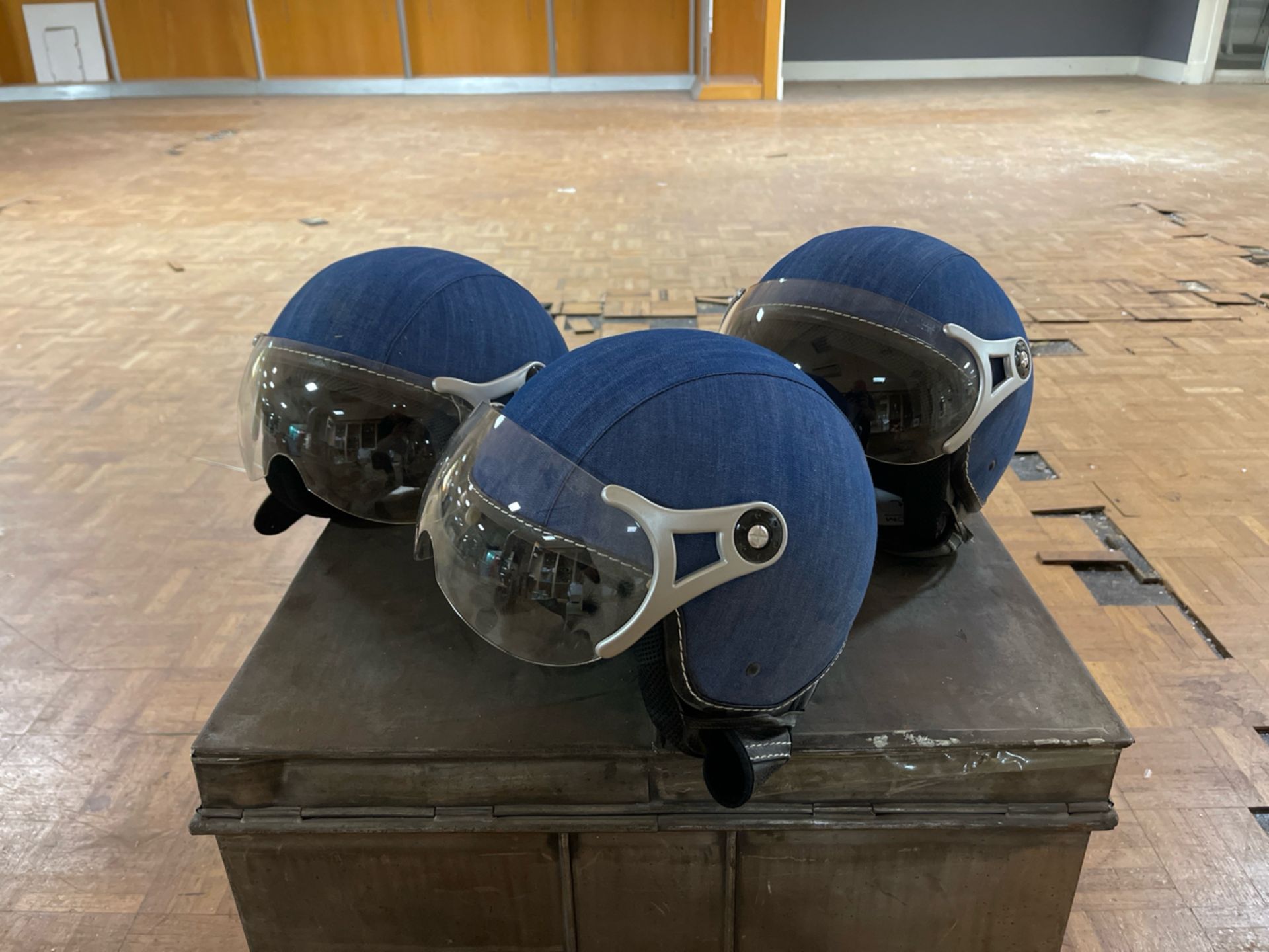 Denim Helmets x3