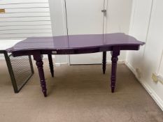 Purple High Gloss Table