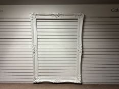 Pair Of White Wood Detailed Frames