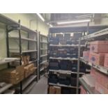 Store Room Of Metal Shelving