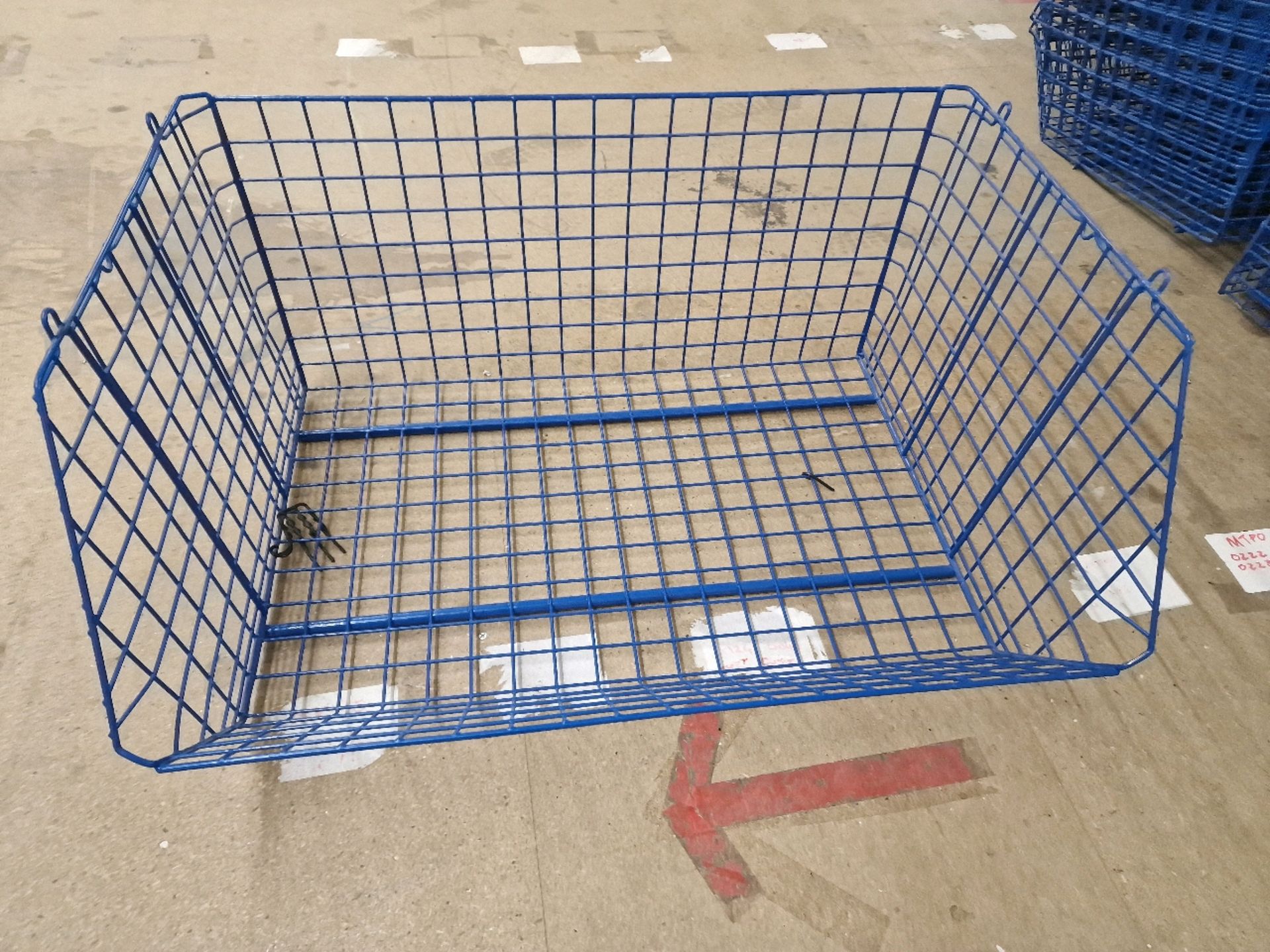 Blue Metal Storage Basket x10