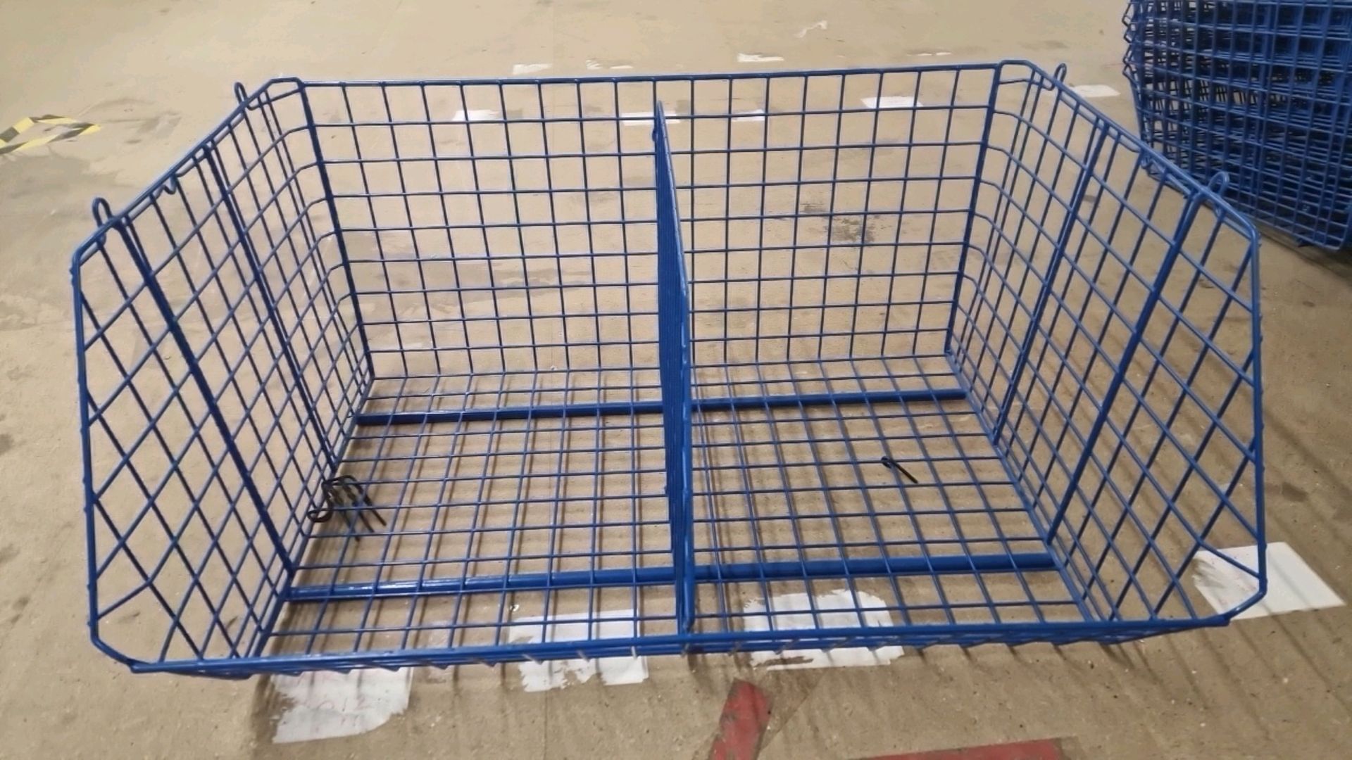 Blue Metal Storage Basket x10 - Image 2 of 6