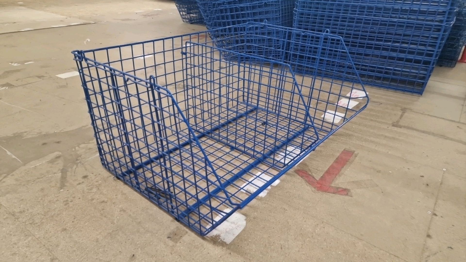 Blue Metal Storage Basket x10 - Image 4 of 5