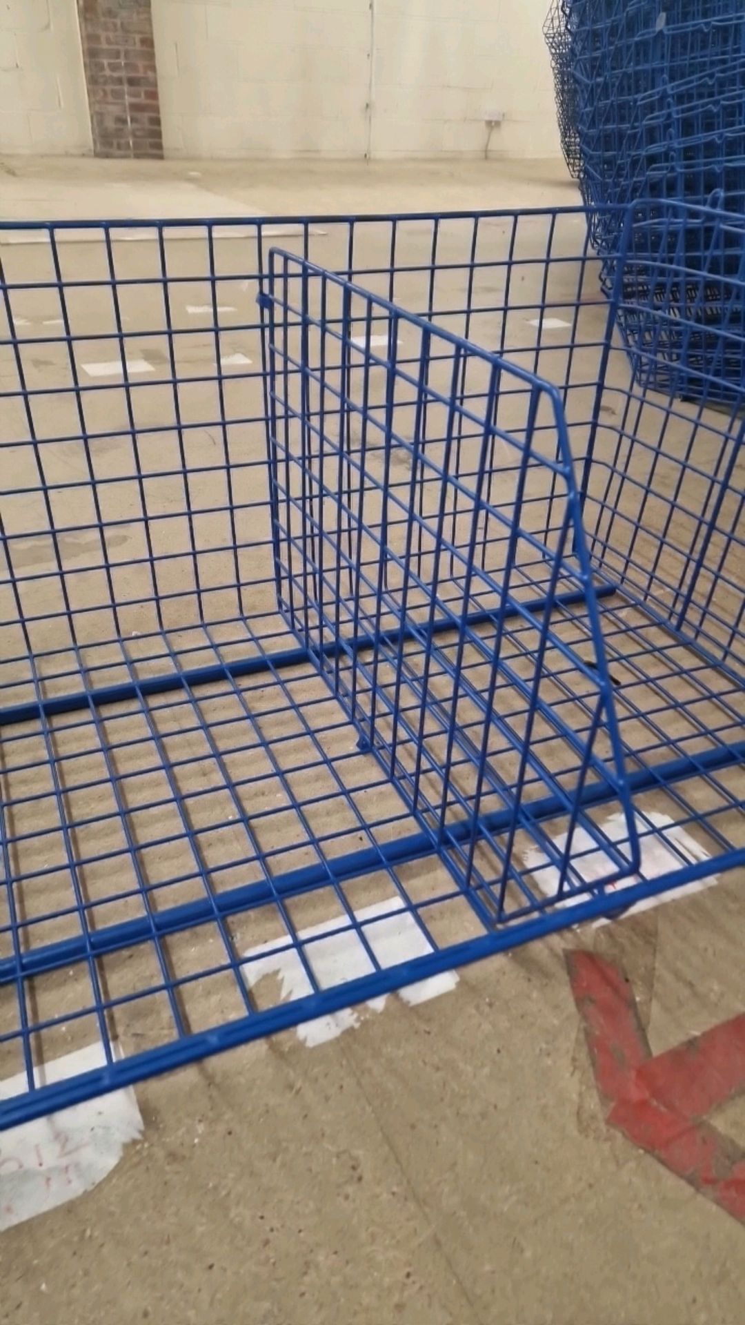 Blue Metal Storage Basket x10 - Image 3 of 5