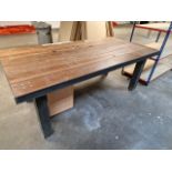 Wooden Slatted Table