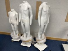 Mobile Mannequins On Dollies x3