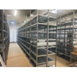 Row Of 10 Bays Boltless Shelf Racking