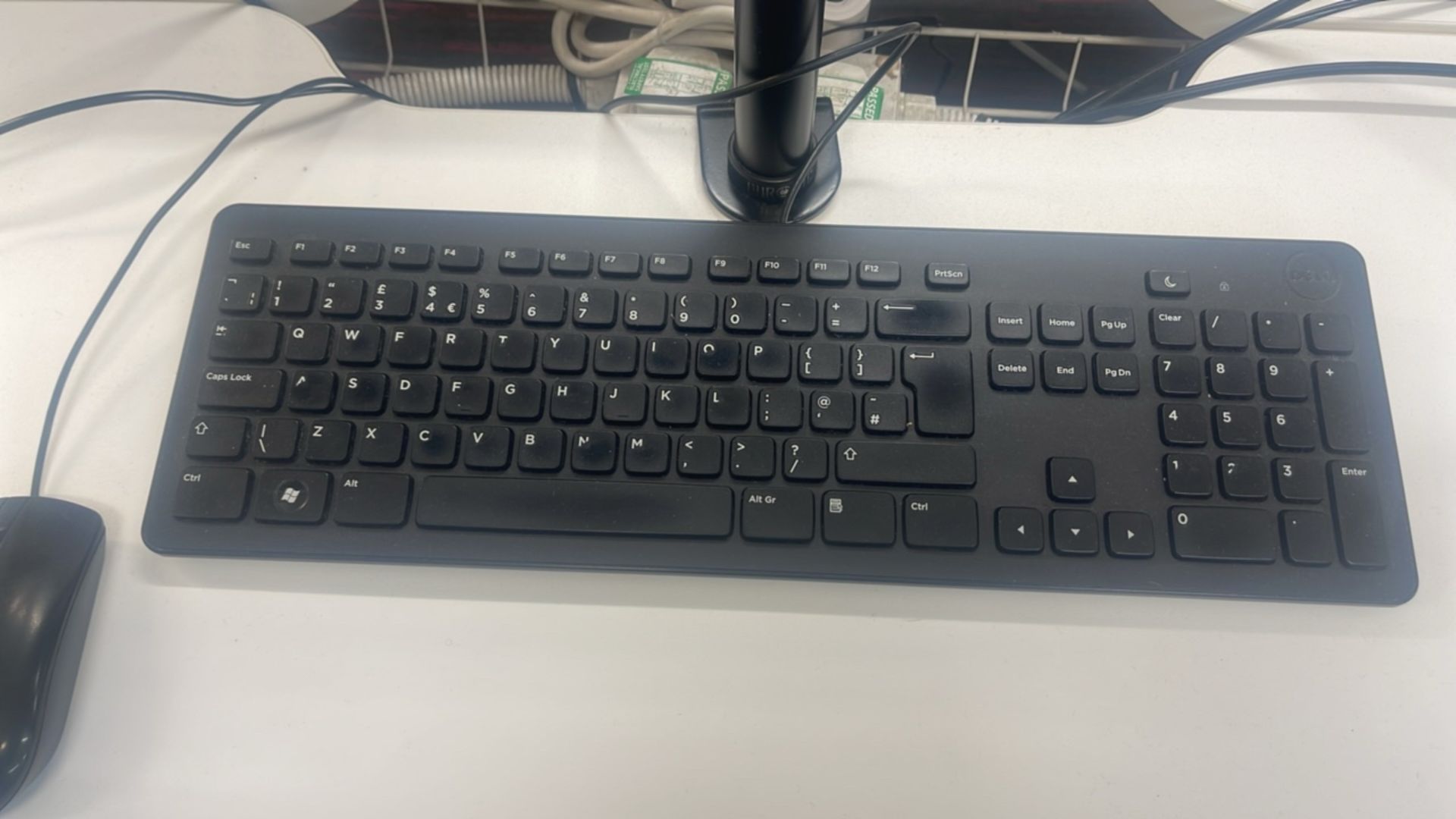 Twin Monitors, Keyboard & Mouse - Image 3 of 4