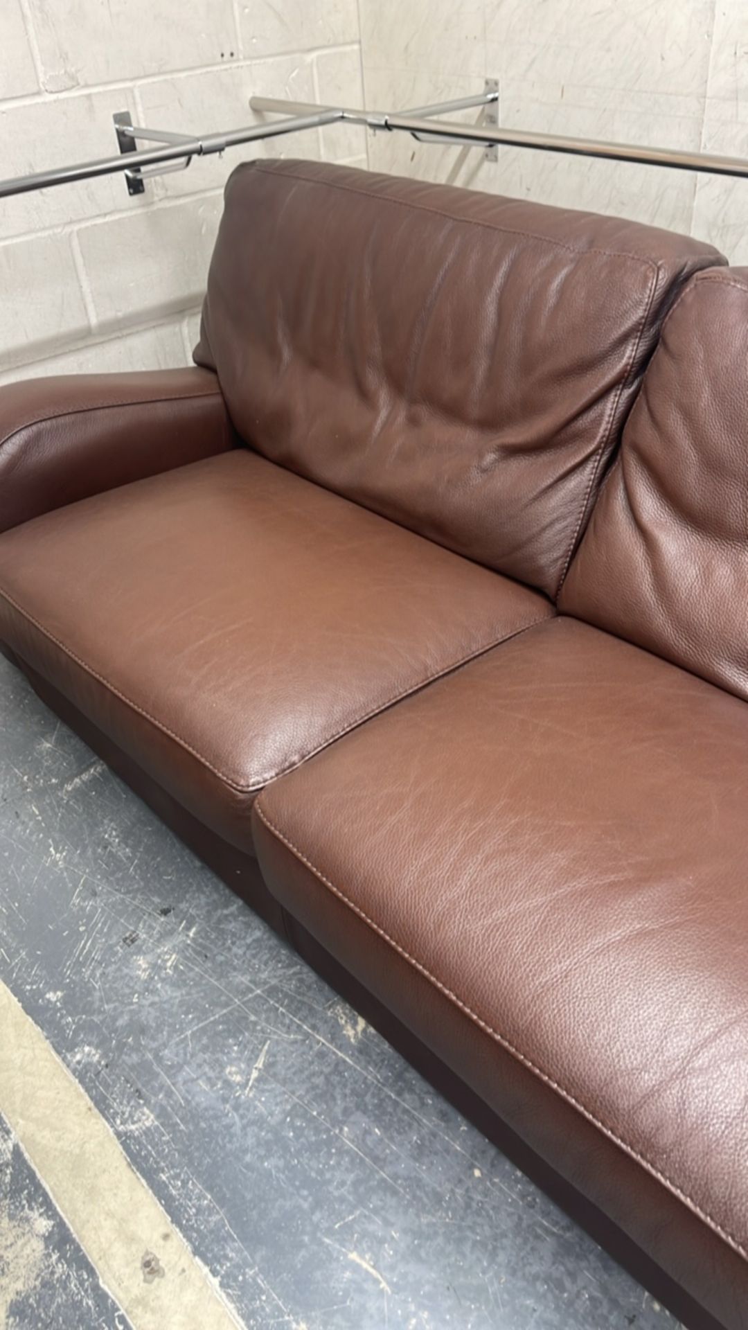 Leather Sofa - Image 4 of 5