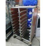 Stainless Steel Double Tray Trolley