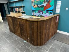 Rustic counter/bar with solid pine boards
