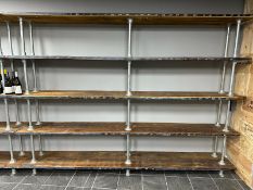 Scaffold and pipe industrial style shelving